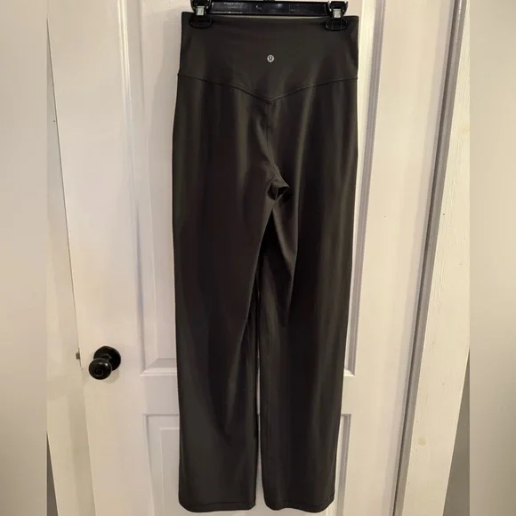 Lululemon Align Ribbed High-Rise Wide-Leg Pant *Tall Graphite Grey 36” Inseam